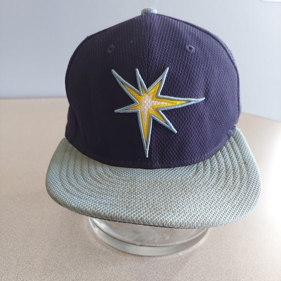 New Era Other - Tampa Bay Rays Hat Size 7 1/8 Blue MLB Athletic Collection New Era Baseball Cap